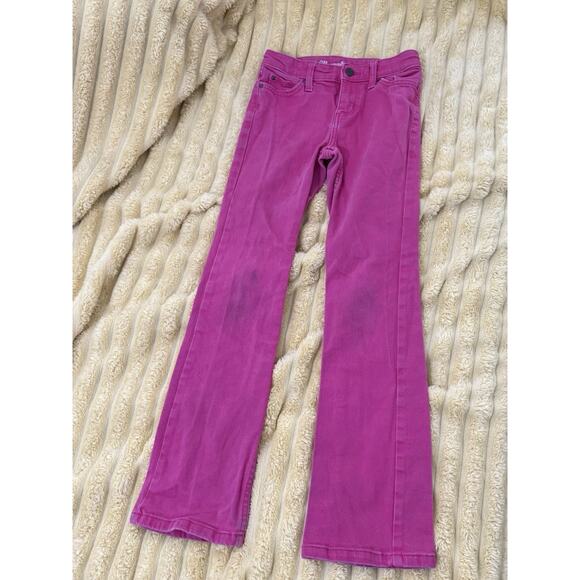 Girls Bright Pink Wrangler Jeans Boot Cut Adjustable Waist Size 10 - Picture 1 of 6